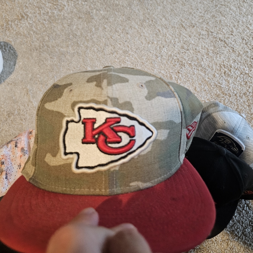Size 7 1/2 - New Era NFL Chiefs Camo Hat